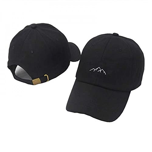 WHFDRHGW Gorra De Béisbol De Algodón A La Moda, Gorra De Papá con Bordado De La Cordillera, Sombreros De Hip Hop Snapback para Mujer, Sombreros para El Sol Al Aire Libre, Gorras Deportivas