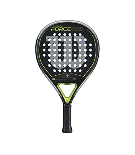 Wilson Carbon Force Pro Raqueta de Pádel, Unisex Adulto, Negro/Verde, Talla Única