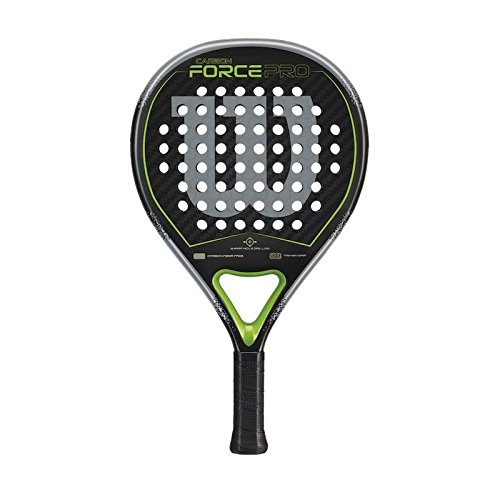 Wilson Carbon Force Pro Raqueta de Pádel, Unisex Adulto, Negro/Verde, Talla Única