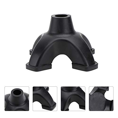 Winomo - Bastón de goma de soporte para cuatropiernas de 19 mm Ferrules Pad de caña de pescar (negro)