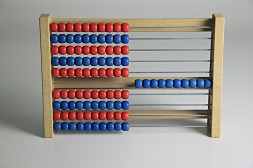 WISSNER® aktiv lernen - 100s Abacus rojo/azul - RE-Wood®