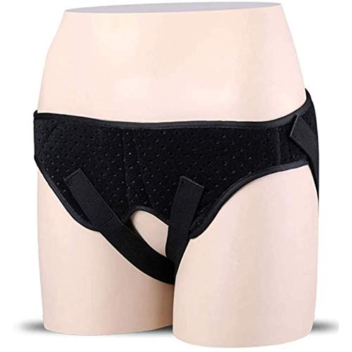 WLKQ Hernia Belt - Cinturón para Hernia Inguinal Pantalones de Hernia Abdominal Izquierdo y Derecho de Doble Cara, Hombres y Mujeres Braguero Hernia Inguinal Banda Alivio del Dolor Ingle,XL