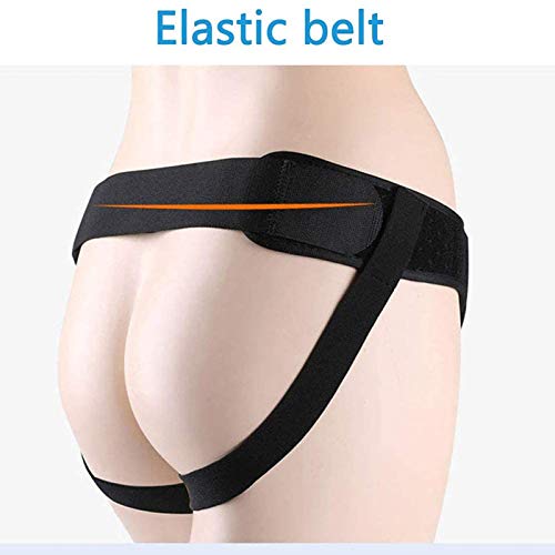 WLKQ Hernia Belt - Cinturón para Hernia Inguinal Pantalones de Hernia Abdominal Izquierdo y Derecho de Doble Cara, Hombres y Mujeres Braguero Hernia Inguinal Banda Alivio del Dolor Ingle,XL