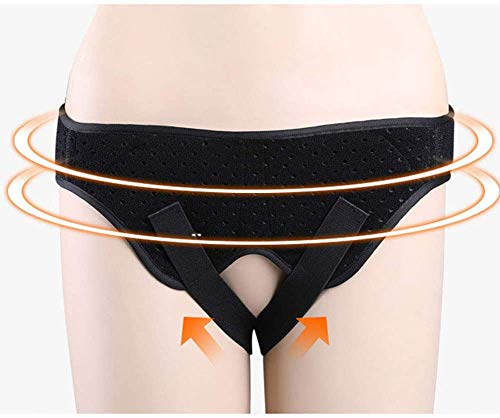 WLKQ Hernia Belt - Cinturón para Hernia Inguinal Pantalones de Hernia Abdominal Izquierdo y Derecho de Doble Cara, Hombres y Mujeres Braguero Hernia Inguinal Banda Alivio del Dolor Ingle,XL