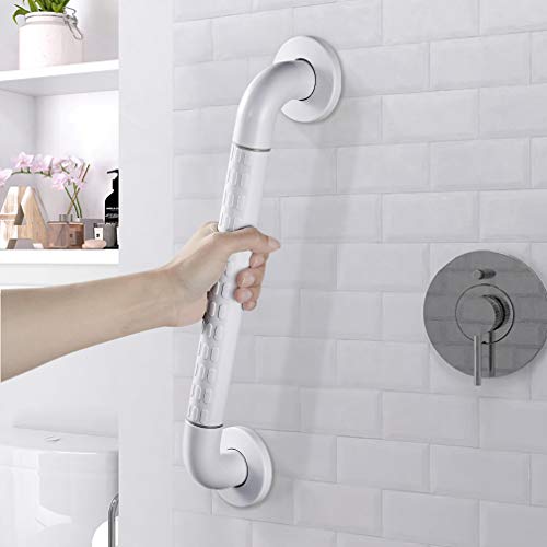 WOHSE Asa de Seguridad para Baño, Manija de la Ducha de Acero, Inoxidable Baranda de Baño, Durable para la Bañera Manija, Ducha Agarre Baño para Discapacitados Niños y Personas Mayores, 44 cm