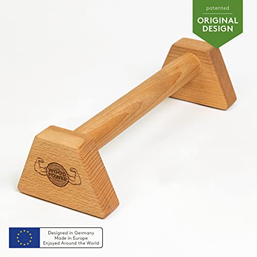 WOODPOWER PowerBars: mini barras paralelas de madera, agarres flexiones, calistenia agarre madera