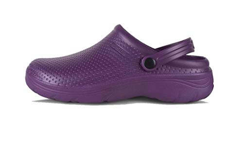 Work Team Zueco EVA Unisex. Ultraligero, ergonómico. Anatómico, con Cámara ortopédica, Suave para los pies. Hombre Morado 40/41