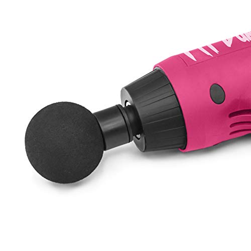 Woxter Fit Gun Pink Pistola de Masaje Muscular Massage Gun con Batería de Litio y 6 Cabezales Intercambiables, Masajeador de Mano para deportistas, Estimulación Muscular, Alivio del Dolor Muscular