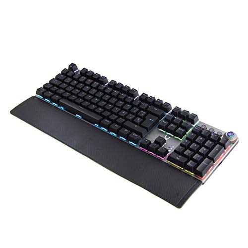 Woxter Stinger RX 1000 Kr - Teclado gaming mecánico, Estructura de aluminio, Micro Switch KRGD, retroiluminado, Anti-Ghosting, cable de nylon, compatible PC/PS4/Fortnite/Apex Legends