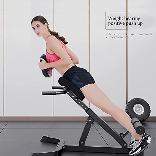 WXking Banco de Peso Ajustable, hiperextensión Posterior AB Máquina de Ejercicios Banco, Inicio Gimnasio Entrenamiento Fitness Ejercicio Deportes w