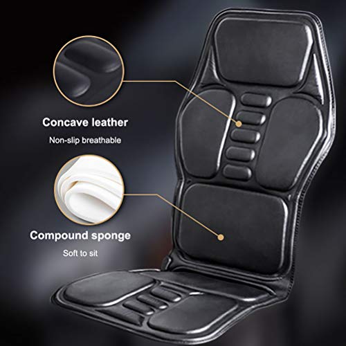 WYXR Cojín del Asiento comfier Masaje con Calor, cojín de calefacción, Auto Masaje de Espalda para la Silla, sillón de Masaje cojín de Alquiler de Alivio del Dolor de Espalda y el Uso