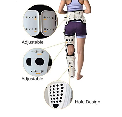 XBSXP Fractura médica de la Pierna y parálisis de la extremidad Inferior Articulación de la Cadera Soporte de fijación para Caminar, Alivio del Dolor Inmovilizador médico Universal Sopor