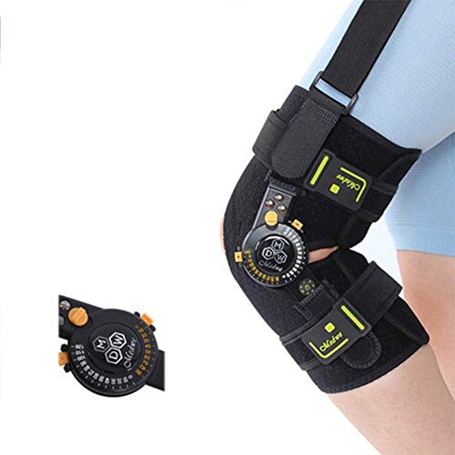 XBSXP Rodillera Ajustable (Rango de Movimiento) con bisagras, la Mejor Rodillera para ACL, articulación de Estabilidad, Rodilla artrítica, recuperación y protección de Lesiones Deportiva