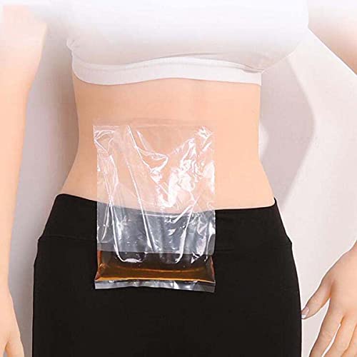 XINTONGSPP Cinturón de estoma, Bolsa de ostomía intestinal desechable, Bolsa de ostomía Simple, Bolsa de heces anorectales Adhesiva de una Sola Pieza Bolsillo Cerrado 60 Piezas