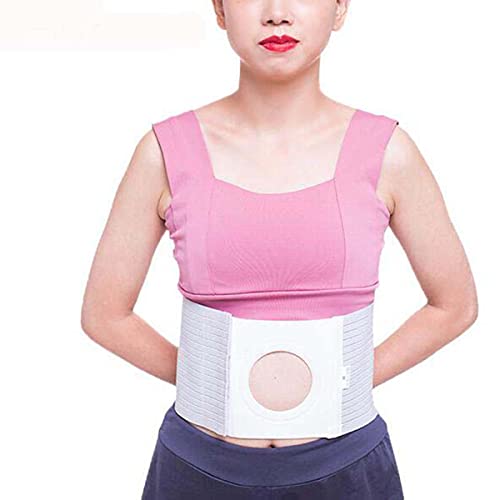 XINTONGSPP Cinturón de estoma, estoma Transpirable Cinta Abdominal ostomía Ajustable de la Cintura de la Cintura Abertura de la Cintura elástica de la Cintura Fija,A,Large