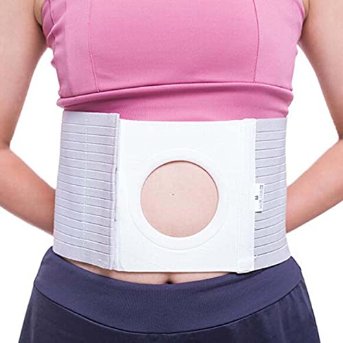 XINTONGSPP Cinturón de estoma, estoma Transpirable Cinta Abdominal ostomía Ajustable de la Cintura de la Cintura Abertura de la Cintura elástica de la Cintura Fija,A,Large