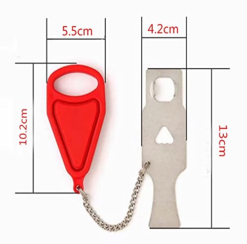 XLENTGEN Cerradura de Puerta Portátil,Cerradura de Viaje Portátil Cerradura de Seguridad Y Privacidad Para Viajes, Casa, Apartamento, Vivienda, Hotel, Motel, Dormitorio, Escuela Seguridad