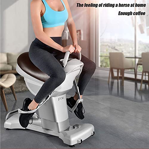 XUANX Máquina Eléctrica para Montar A Caballo, Equipo De Fitness Eléctrico para El Hogar, Máquina De Adelgazamiento, Equipo De Fitness para Bajar De Peso, Unisex,Rojo