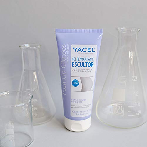 Yacel Push Up Glúteos | Eleva, Esculpe y Reduce las Estrías de los Glúteos | Glúteos Firmes y Erguidos | Apto en Embarazo y Lactancia | 200ml