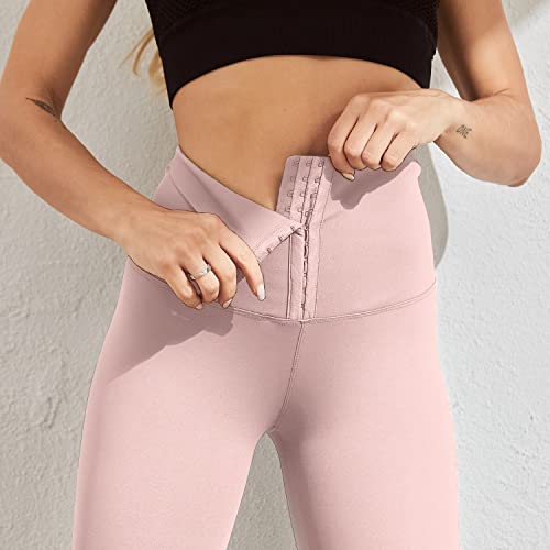 YFZCLYZAXET Pantalon Leggings De Mujer para Fitness Leggings De Cintura Alta Leggings Deportivos Push Up Pantalones Negros Ajustados Sexis Ropa De Gimnasio De Entrenamiento L Rosa