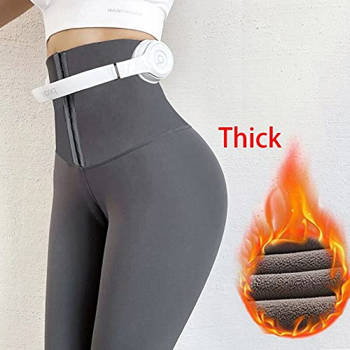 YFZCLYZAXET Pantalon Leggings Deportivos Sexis De Cintura Alta Deportivos Push Up Leggings para Ejercicio Elásticos para Mujer Pantalones para Mujer Sexy Legging L Graythick