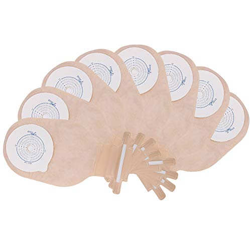 Yinhing Bolsa de ostomía, 10 Piezas/Paquete Sistema de una Pieza Bolsa de ostomía drenable Estoma 20-60 mm Apertura para el Cuidado del estoma de ileostomía (Tipo de Sellado)(01)