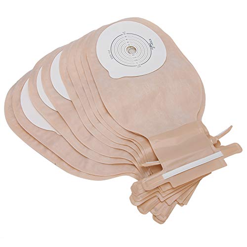 Yinhing Bolsa de ostomía, 10 Piezas/Paquete Sistema de una Pieza Bolsa de ostomía drenable Estoma 20-60 mm Apertura para el Cuidado del estoma de ileostomía (Tipo de Sellado)(01)