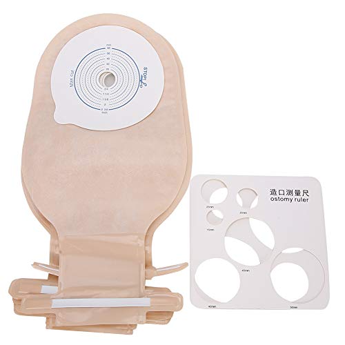 Yinhing Bolsa de ostomía, 10 Piezas/Paquete Sistema de una Pieza Bolsa de ostomía drenable Estoma 20-60 mm Apertura para el Cuidado del estoma de ileostomía (Tipo de Sellado)(01)