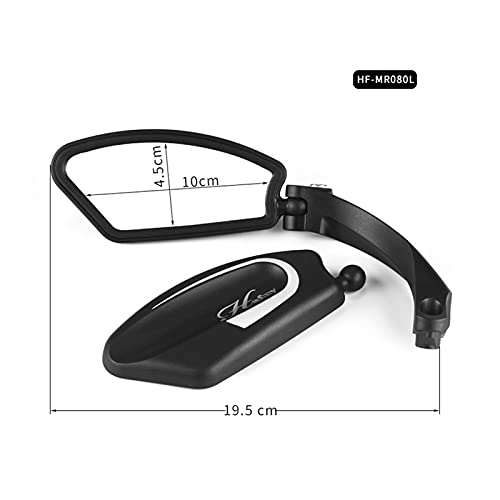 YINYANG MR080 / MR081Biciclo Retrovisor Retrovisor MTB Bike Manillar Espejo Lateral Scooter Ojo Ciego Espejo Mirror Seguridad Ciclismo Accesorio (Color : 1pair ME081)