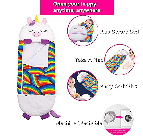 YLJYST Happy Kids Play Saco de dormir y almohada de juego, manta de siesta Happy Game para niños, almohada 2 en 1, plegable como cojín de juego suave, un regalo sorpresa para niños