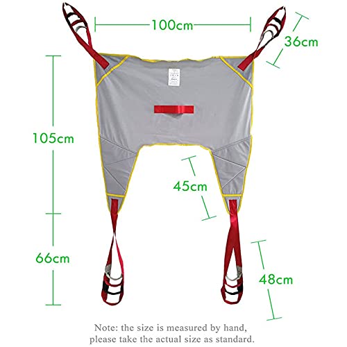 YNITJH Eslinga para Inodoro Elevador De Pacientes,Cinturón De Transferencia Médica De Elevación,Eslingas De Tela Sólida Paciente Cinturón De Transferencia para Enfermería Anciano Discapacitado,C