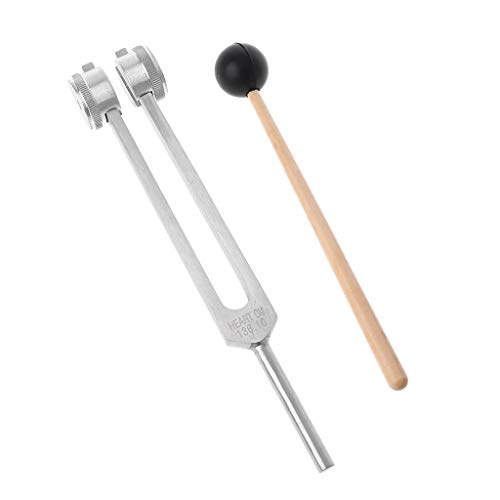 Youlin - Diapasón terapéutico, Kit de instrumentos médicos para eliminar el estrés, chakra, de aluminio, 136,1 Hz