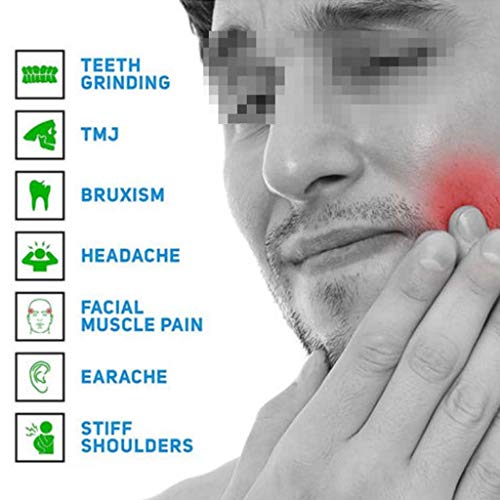 Yowerf ronquidos Dispositivo de mascarilla bucal Plegable de apnea Ayuda antialoral Diente Molar apnea del sueño Protector de Doble Capa Dispositivo de Parada de ronquidos