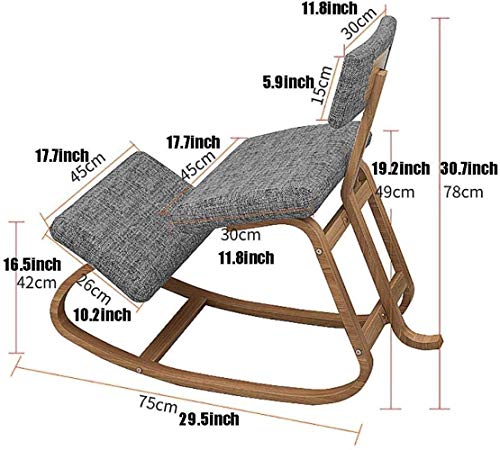 YQTXDS Silla, sillón Silla de Rodillas Silla ergonómica de Oficina Corrección de Joroba Protección de la Columna Vertebral Ocio Fitnes (Silla)