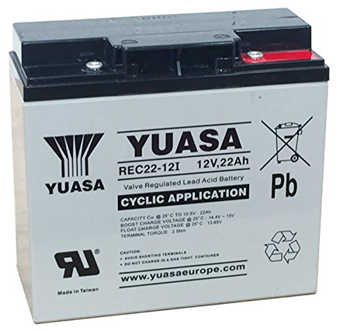 Yuasa - Batería Plomo AGM REC22-12I 12V 22Ah M5-F