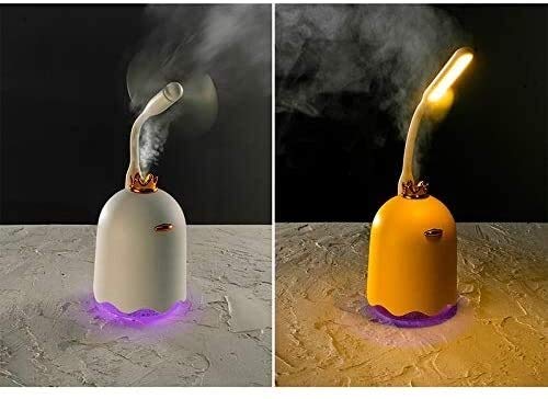 YUXO Humidificador 250ml Humidificador Ultrasónico del Aroma del Aceite Esencial del Difusor For USB Inicio Alquiler Nebulizador con Lámpara De La Noche De 7 Colores LED Brumizador