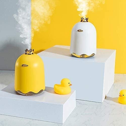 YUXO Humidificador 250ml Humidificador Ultrasónico del Aroma del Aceite Esencial del Difusor For USB Inicio Alquiler Nebulizador con Lámpara De La Noche De 7 Colores LED Brumizador