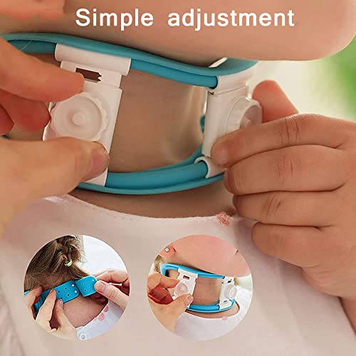 YZILXY Collar Cervical para Niños, Soporte Ajustable para El Cuello para Dormir, Alivia La Presión De La Columna Vertebral, Cuello para Niños para Soporte De Lesiones