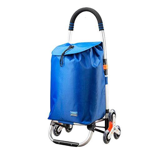 Z-SEAT Carrito de la Compra Plegable Coche de Mano para Subir escaleras Todo Terreno con Bolsa de Lona Impermeable extraíble para lavandería