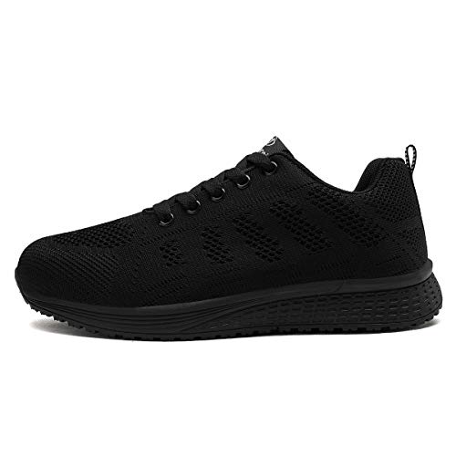 Zapatillas Deportivas Mujer Bambas Ligero Mujer Calzado Deportivo Tenis Mujer Zapatos para Correr Mujer 38 EU,Negro