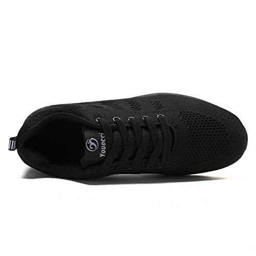 Zapatillas Deportivas Mujer Bambas Ligero Mujer Calzado Deportivo Tenis Mujer Zapatos para Correr Mujer 38 EU,Negro