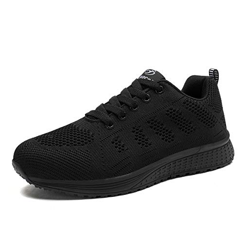 Zapatillas Deportivas Mujer Bambas Ligero Mujer Calzado Deportivo Tenis Mujer Zapatos para Correr Mujer 38 EU,Negro