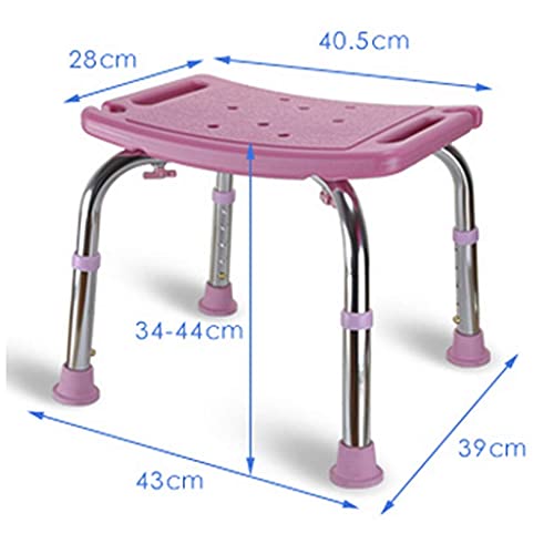 ZBBN Silla de Ducha Taburete de baño Taburete de bañera Taburete de Ducha/Ajustable/Asiento de Banco Antideslizante/para discapacitados, discapacitados, Personas Mayores y Mayores, D (A)