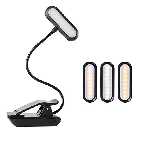 ZDAMN Luces del Atril de Música 9 Música LED Clip De Pie USB Recargable Luz En Las Luces Piano con Indicador De Encendido Piano Luz para Leer (Color : Black, Size : One Size)