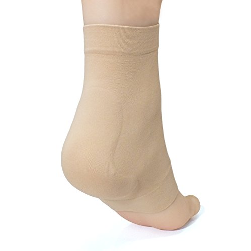 ZenToes Aquiles manga protector talón calcetines de compresión acolchado para bursitis, tendinitis, ternura - 1 par