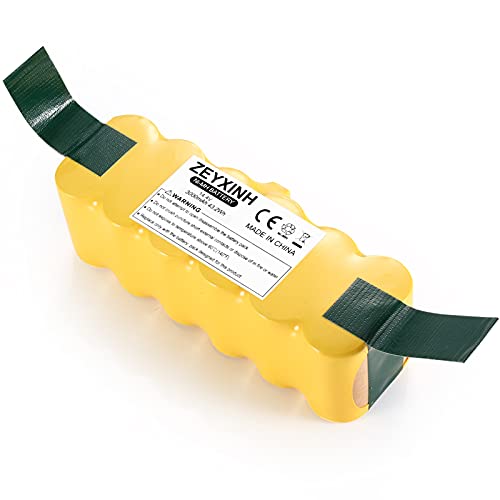 ZEYXINH 3000mAh 14.4V Ni-Mh Aspiradora Batería para iRobot Roomba R3 500 600 700 800 Series 500 510 520 531 532 535 540 550 552 560 570 580 595 620 650 660 700 720 750 760 770 780 790 800 850 870 880