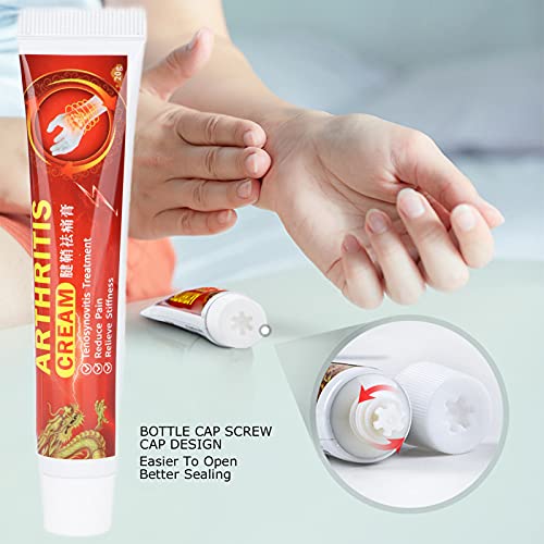 ZJchao 20 G De Crema para Tendones, Pulgar, Muñeca, Crema para Aliviar El Dolor Muscular, Ungüento Calmante para El Dedo, La Muñeca, El Tobillo