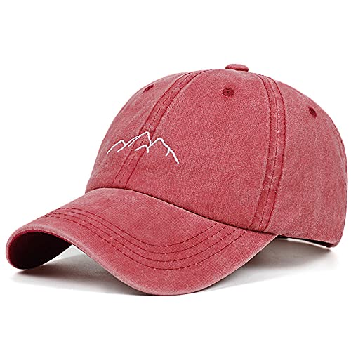 ZKYUCHUN Cordillera de montaña Sombrero para Hombre para Mujer Gorras de béisbol Ajustable Snapback taps Lavado Tapa Hueso Garros-Color4