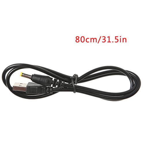 ZOUCY USB Macho a 4.0x1.7mm 5V DC Barrel Jack Cable de alimentación Conector Cable de Carga