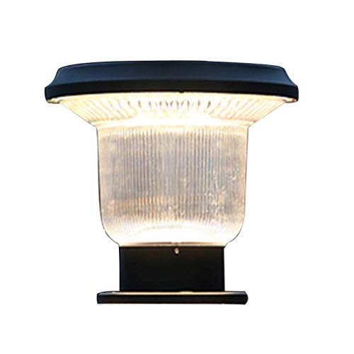 ZSMLB Poste lámpara para Exteriores Luz Linterna, Columna Luces LED solares Pilar Linterna Puerta Camino Puerta Paisaje Patio Antorcha Poste Pilar Decoración Impermeable Accesorio iluminación jardín